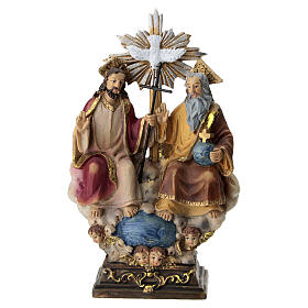 Santísima Trinidad figura resina 10 cm colorida