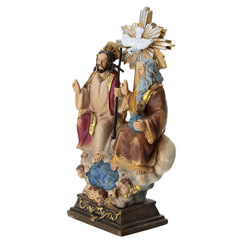 Small Holy Trinity Statue in Color, 10 cm 2