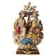 Coloured resin statue of the Holy Trinity, 8x4x3 in s1
