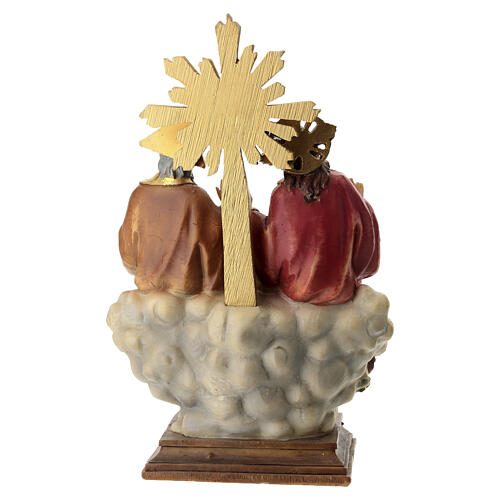Sainte Trinité statue résine colorée 20x10x8 cm 5
