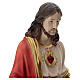 Coloured resin statue of the Sacred Heart 40x12x12 in s6