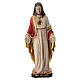 Estátua do Sagrado Coração resina colorida 100x30x30 cm s1