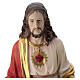 Sacred Heart colored resin statue, 100x30x30 cm s2