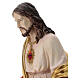 Sacred Heart colored resin statue, 100x30x30 cm s4