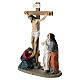 Way of the Cross, 14 stations for 15 cm Easter Creche, coloured resin s16