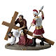 Via Crucis 14 stazioni 15 cm presepe pasquale resina colorata s8