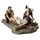 Via Crucis 14 stazioni 15 cm presepe pasquale resina colorata s13