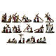 Way of the Cross 14 stations, 15 cm Easter nativity in colored resin s22
