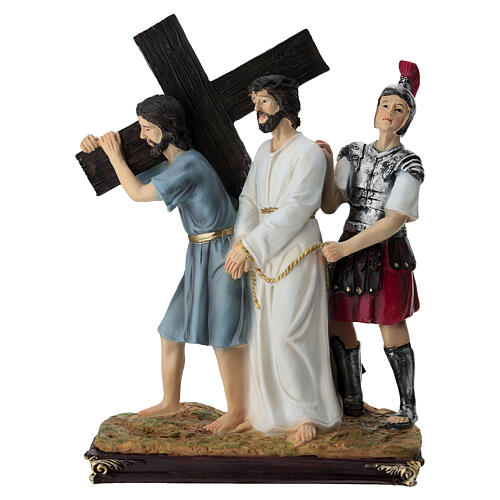 Kreuzweg, 15 Stationen, Resin, farbig, 15–20 cm - Osterkrippe 10