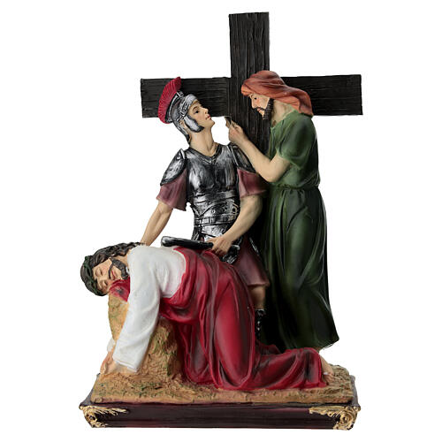 Kreuzweg, 15 Stationen, Resin, farbig, 15–20 cm - Osterkrippe 14