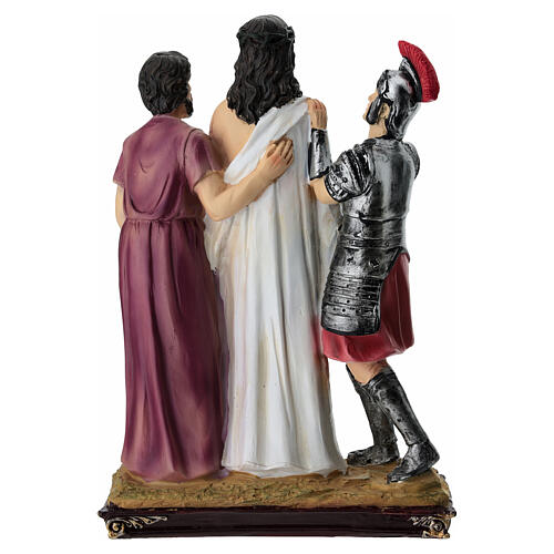 Way of the Cross, 15 stations for 20 cm Easter Creche, coloured resin 21