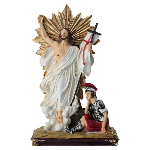 Way of the Cross, 15 stations for 20 cm Easter Creche, coloured resin 32