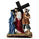 Way of the Cross, 15 stations for 20 cm Easter Creche, coloured resin s8
