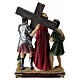 15 Stazioni della Via Crucis 20 cm resina presepe pasquale colorato s5