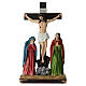 15 Stazioni della Via Crucis 20 cm resina presepe pasquale colorato s25