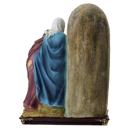 Stations of the Cross in colored resin, 15 stations, approx. 20 cm 31