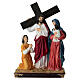 Stations of the Cross in colored resin, 15 stations, approx. 20 cm s16