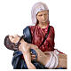 Pietà en résine peinte à la main 60 cm s6