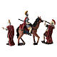 Trois soldats avec lances et cheval 10 cm crèche pascale s5