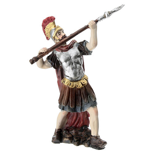 Tre soldati con lance e cavallo 10 cm presepe pasquale 4
