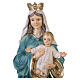 Madonna con vesti azzurre e bambin Gesù 40 cm in resina s2