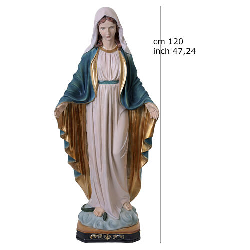 Figura Matki Bożej Niepokalanej, malowana żywica, 120 cm 10