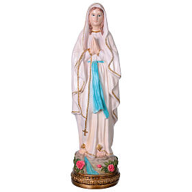 Our Lady of Lourdes, 31.5 in, painted resin
