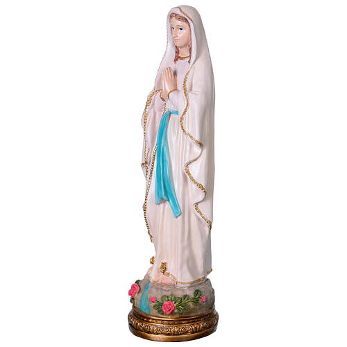 Nuestra Señora de Lourdes 80 cm resina colorida 3