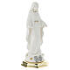 Estatua religiosa Virgen Milagrosa resina blanca detalles dorados 20 cm s3