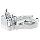 Miniatura Bazyliki św. Piotra z żywicy, efekt srebrnego połysku, 5 cm s5