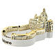 St Peter's Basilica miniature, glossy gold finish, 2 in s2