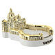 Miniature Basilique Saint‑Pierre finition dorée brillante 5 cm s3