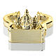 St. Peter's Basilica miniature, glossy gold finish, 5 cm s6