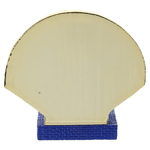 Miniatura Santiago de Compostela con conchiglia dorata 10 cm 4