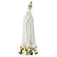 Our Lady of Fatima statue in resin 20 cm with doves and gold base s1