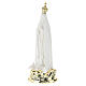 Our Lady of Fatima statue in resin 20 cm with doves and gold base s2