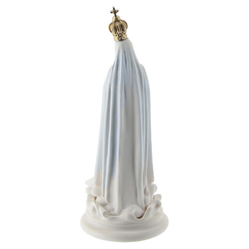 Box of 12 Our Lady of Fatima resin statuettes, 4 in 5