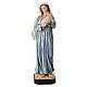 Painted resin-and-plaster statue of the Virgin with Child, blue, 8 in s1