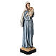 Estatua Virgen con Niño azul resina yeso 20 cm s4