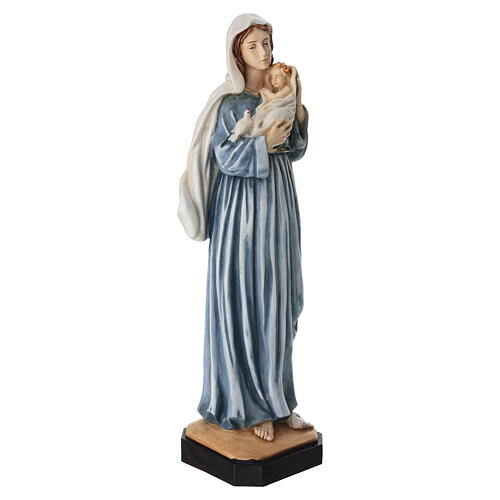 Estatua Virgen con Niño 30 cm resina Hecho en Italia 4