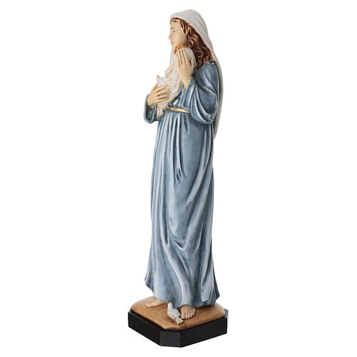 Imagem Nossa Senhora com o Menino 30 cm resina 7