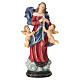 Statuetta Maria che scoglie i nodi resina dipinta 20 cm s1