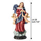 Statuetta Maria che scoglie i nodi resina dipinta 20 cm s3