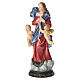 Statuetta Maria che scoglie i nodi resina dipinta 20 cm s4