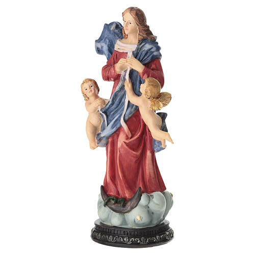 Estatueta Nossa Senhora Desatadora dos Nós 20 cm resina pintada à mão 4