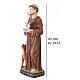 Saint Francis, painted fibreglass, 40 in, for outdoor use s3