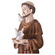 Saint Francis, painted fibreglass, 40 in, for outdoor use s7