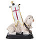 Paschal Lamb, handpainted resin statuette of 5 in s1
