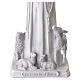 Statua San Francesco resina bianca 60 cm con animali s5