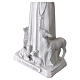 Saint Francis of Assisi statue in white resin 60 cm with animals s9